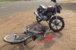 ARIQUEMES: Colisão entre moto e bicicleta deixa adolescente ferido na Avenida Capitão Silvio 