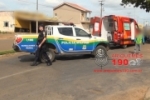 ARIQUEMES: Bombeiros conduzem mulher ao Hospital depois de acidente na Avenida Jamari