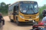 ARIQUEMES: Colisão entre ônibus escolar e motoneta deixa duas vítimas feridas no desvio do Marechal Rondon 