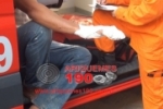 ARIQUEMES: Motoqueiro bate na traseira de Gol no Setor 01 e sofre escoriações leves