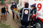 ARIQUEMES: Adolescente de 16 anos fica ferida após acidente entre moto e bicicleta no Setor 11