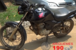 ARIQUEMES: Motocicleta roubada é recuperada embaixo do Linhão no Coqueiral