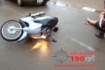 ARIQUEMES: Colisão entre motos na Av. JK deixa três pessoas feridas