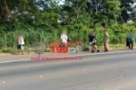 ARIQUEMES: Motociclista tem morte instantânea ao colidir frontalmente com táxi na BR–364