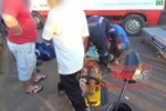 ARIQUEMES: colisão entre moto e bicicleta deixa vítimas feridas no Setor 06
