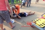 ARIQUEMES: Colisão lateral entre moto e carro deixa mulher ferida no Rota do Sol