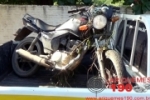 CUJUBIM: PM recupera Motocicleta após perseguição e troca de tiros com marginais