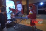 ARIQUEMES: Mulher fica ferida em acidente de trânsito em frente ao Quartel do Corpo de Bombeiros