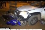 Ariquemes: Duas pessoas ficaram feridas m colisão entre carro e motocicleta no Setor 02