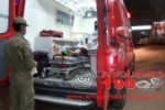 ARIQUEMES: Casal &eacute; conduzido ao Pronto Socorro ap&oacute;s sofrer queda de moto na BR&ndash;421