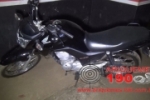 ARIQUEMES: Motocicleta furtada com placa adulterada &eacute; localizada pela Pol&iacute;cia Militar