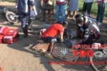 ARIQUEMES: Acidente entre moto e bicicleta deixa crian&ccedil;a ferida na Av. Jaru