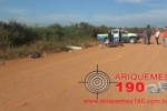 ARIQUEMES: URGENTE &ndash; Uma pessoa morre e duas ficam gravemente feridas em acidente entre duas motos na RO&ndash;257