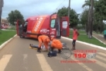 ARIQUEMES: Mulher &eacute; atropelada em faixa de pedestre na Av. Tancredo Neves