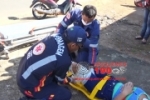 ARIQUEMES: Jovem sofre fratura na perna ap&oacute;s acidente entre motos no Setor 03