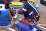 ARIQUEMES: Mulher &eacute; encaminhada para o Hospital ap&oacute;s sofrer acidente na Av. Capit&atilde;o Silvio