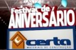 ARIQUEMES: Festival de Anivers&aacute;rio Certa Materiais para Constru&ccedil;&atilde;o
