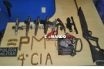 S&Atilde;O MIGUEL DO GUAPOR&Eacute;: Pol&iacute;cia Militar prende foragido da justi&ccedil;a transportando 05 pistolas de uso restrito, um rev&oacute;lver e uma espingarda