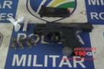 ARIQUEMES: Pol&iacute;cia Militar apreende adolescente e recupera pistola roubada de Policial Civil