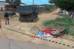 ARIQUEMES: Motociclista morre esmagado ap&oacute;s tentar ultrapassar ca&ccedil;amba no Km&ndash;513 da BR&ndash;364