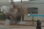 Vídeo: Bomba encontrada no Banco do Brasil é detonada na Capital