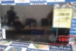 ARIQUEMES: PM localiza TV furtada ap&oacute;s den&uacute;ncia an&oacute;nima feita ao n&uacute;mero 190