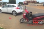 ARIQUEMES: Mulher fica ferida após colidir com carro na Av. Canaã
