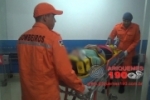 ARIQUEMES: Mulher fica ferida após queda de moto causada por cachorro na Av. Canaã