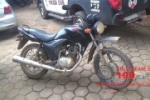 CUJUBIM: Polícia Militar apreende moto com placa adulterada