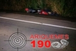 ARIQUEMES: Motociclista morre após colidir lateralmente com carreta na Br–364