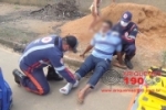 ARIQUEMES: Motociclista tenta evitar colisão e acaba se ferindo no Setor 06