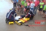 ARIQUEMES: Estudante fica ferida em acidente entre bicicleta e carro