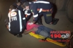 ARIQUEMES: Adolescente conduzindo motocicleta fica ferido ao colidir com caminhão no Jorge Teixeira
