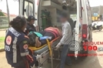 ARIQUEMES: Mulher fica ferida em colisão de motos no Jorge Teixeira
