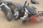 ARIQUEMES: Homem fica ferido e moto fica destruída em acidente na Av. Canaã