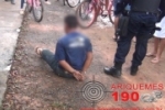 ARIQUEMES: Populares se revoltam e seguram elemento que roubou celular no Setor 06