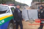 ARIQUEMES: Elementos abandonam televisão para fugirem da PM