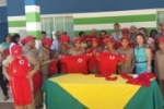 Geraldo da Rondônia participa da entrega de uniformes aos bombeiros mirins de Ariquemes