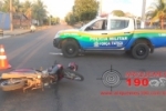 ARIQUEMES: Quatro pessoas ficam feridas após colisão entre motos no Jorge Teixeira