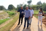 Adelino Follador visita obras do Parque das Nascentes em Ariquemes