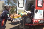 ARIQUEMES: Motociclista vai parar no pronto socorro após colidir em traseira de carro no Jardim das Palmeiras