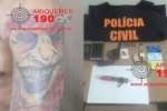 ARIQUEMES: Polícia Civil prende elemento com revólver, droga e vários objetos roubados