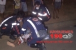 ARIQUEMES: Motociclista sofre corte profundo no joelho após colisão com carro no Parque das Gemas