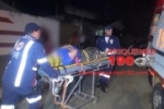 ARIQUEMES: Mulher machuca a coluna em colisão de motos na Av. Diamantes