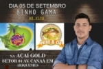 ARIQUEMES: HOJE – Binho Gama se apresenta no Açaí Gold e Peixe Cia