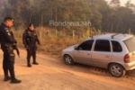 MONTE NEGRO: Polícia Militar localiza carro roubado em sítio na BR 421