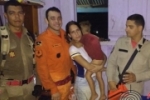 CUJUBIM: Bombeiros resgatam criança de 4 anos perdida na mata