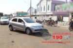 ARIQUEMES: Colisão frontal de moto com carro deixa homem ferido no Setor 09