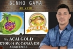ARIQUEMES: HOJE – Terça–feira universitária com Binho Gama no Açaí Gold e Peixe Cia