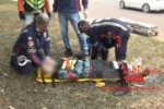 ARIQUEMES: Mototaxista fica ferido após acidente com pedestre na Av. JK   